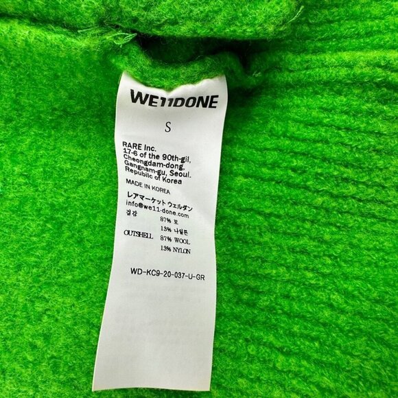 We11Done Logo Jacquard knit Cardigan Women’s Size Small - Picture 5 of 14